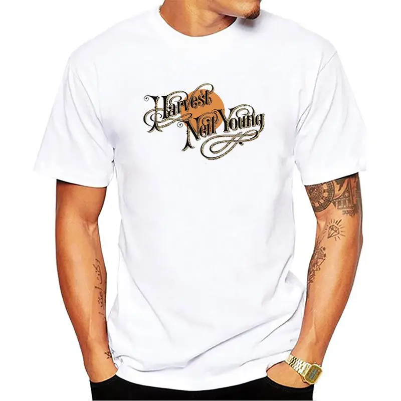 Neil Young урожая Для мужчин печатных футболки с коротким рукавом летние Повседневное Хлопок топы в стиле хип-хоп модные футболки - Цвет: XQ9265