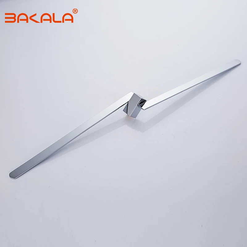 304 Stainless steel swivel towel bar movable double towel rails chrome  Rotation Bathroom Accessories