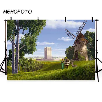 

MEHOFOTO Cartoon Monster Photo Backdrop Birthday Party Shrek Decoration Photography Backdrops Children Background Pictures