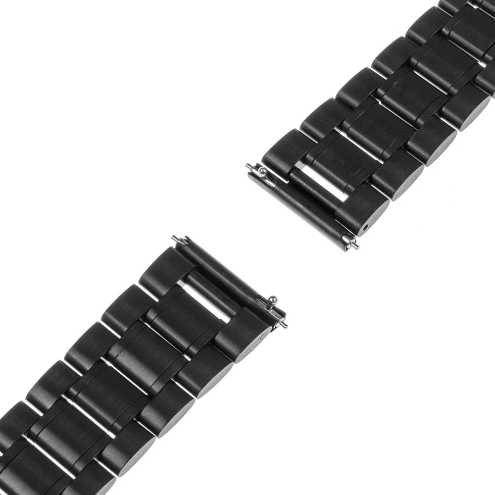 Ремешок для часов из нержавеющей стали мужчин и женщин Seiko Citizen Casio черный