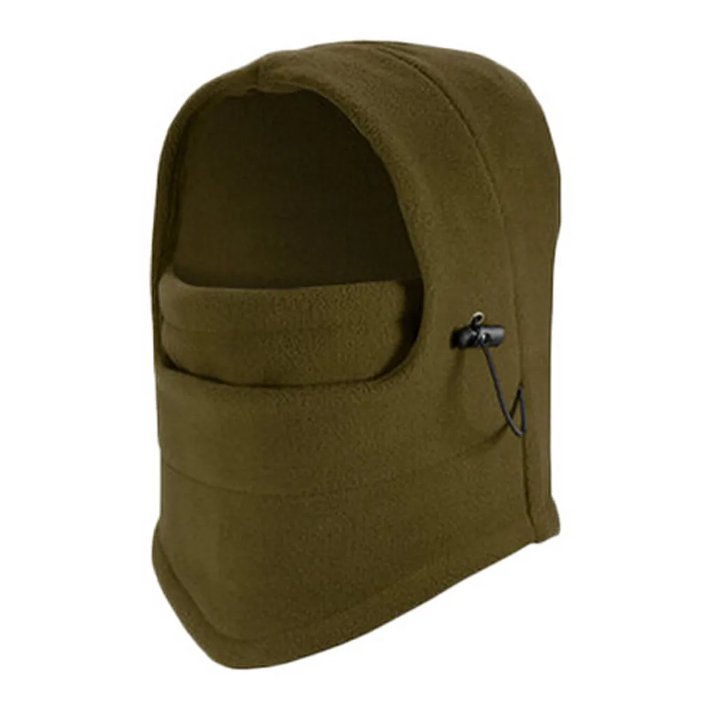 Army Green Мужская и Женская Зимняя Маска, походная шапка, Флисовый Шарф для улицы, грелка для шеи, маска для лица, Лыжный спорт, Велоспорт, Пешие прогулки, маска для верховой езды, теплые шапки - Цвет: Army Green