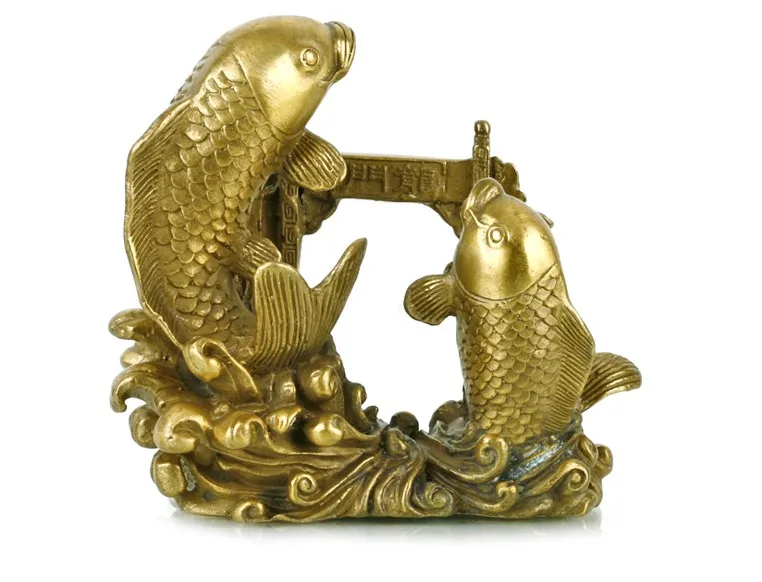 

carp leaping help make business booming career academic progress statue