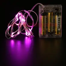 Kitosun 10 м 100 led строка включает 3AA Батарея питание розовый серебряный Цвет Медный провод мини Фея Строка свет лампы