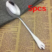 5x de Alta Calidad Cena de Acero Inoxidable Cucharas de Sopa de Leche de la Cucharita de Café Helado Cuchara de Postre Vajilla Gota de Agua Herramienta de la Cocina-35