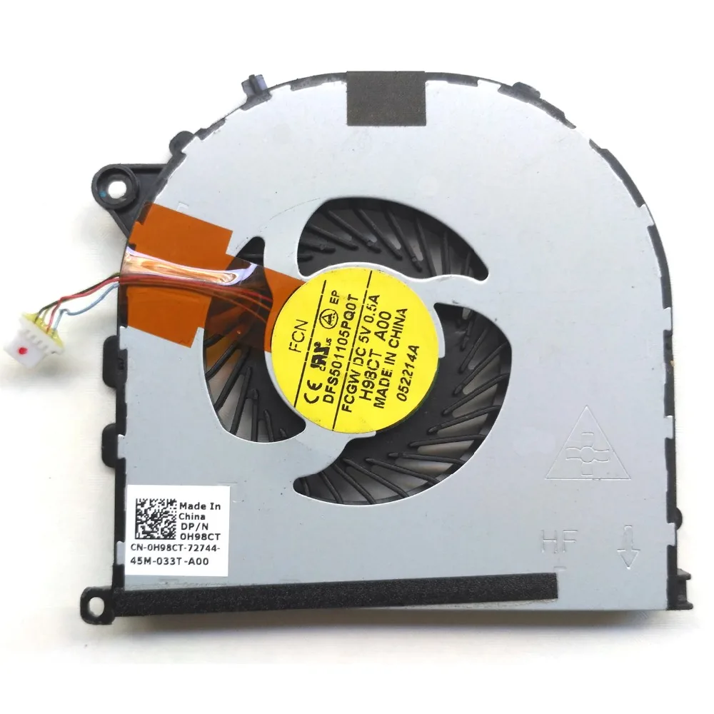 Для Dell XPS 15-9530 15(9530)/точность M3800 серии вентилятор процессора ноутбука-правая сторона 0H98CT