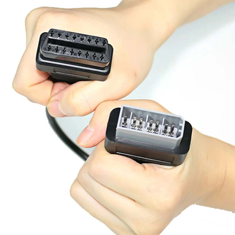 5 шт. 40 см OBD2 кабель 14 контактный штыревой разъем 16 OBDII Диагностика расширения