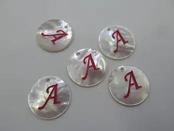 

26 letters Natural mop shell jewelry Mother of Pearl Alphabet Beads , Mother Of Pearl Letter Beads cabochons 16\20\25mm