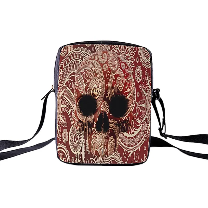 Женская модная холщовая походная сумка через плечо с черепом, маленькие сумки-мессенджеры для женщин, роскошные сумки через плечо, сумочка 12 видов стилей - Цвет: 2
