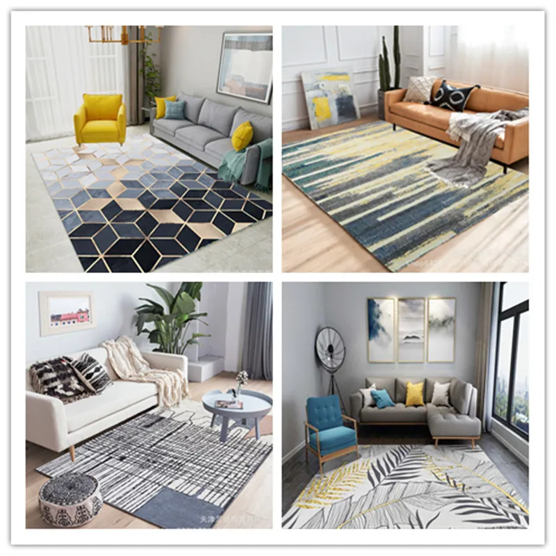 Американский Скандинавский Инс синель ковры геометрической формы журнальный столик ковер играть нежный коврик для гостиной дома спальни ковры