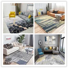Американский Скандинавский Инс синель ковры геометрической формы журнальный столик ковер играть нежный коврик для гостиной дома спальни ковры