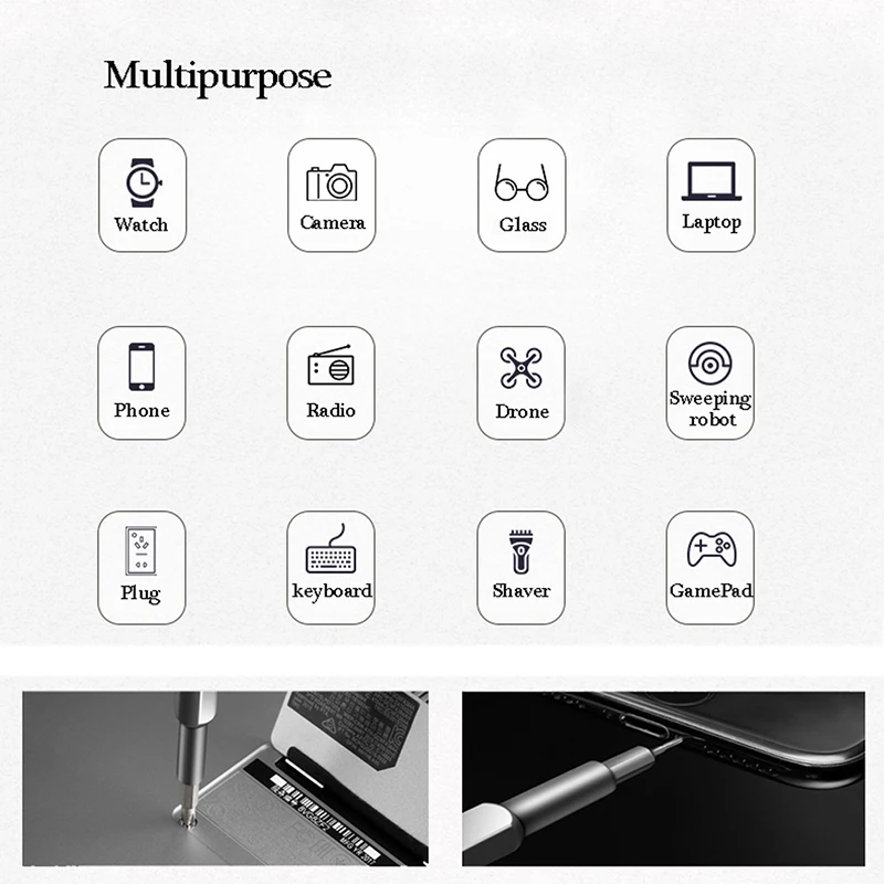 TUOSEN 22pcs Torx Precision Screwdriver Bits Repair Tool Set For iPhone Cellphone Tablet PC Torx Screwdriver Repair Tool Set