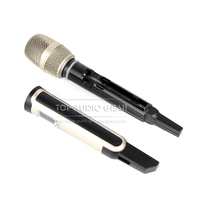 1 x Lavalier Lapel and 1 x Handheld Mic Professional Wireless Microphone System For Karaoke Singing KTV Stage Meeting Mikrofon