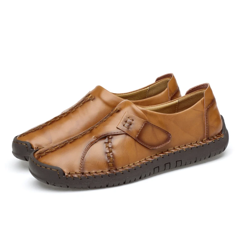 Masculinos Mocassins Brown Primavera Preto Crianças Black Deslizar Sapatos Casuais Sobre Brown Homens Zapatos 2019 Calçado Couro De yellow Misalwa Plana red Marca Dos Luxo Hombre BqawXnI