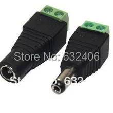 10 пар 5. 5 мм x 2 1 мм DC мощность женский и мужской разъем для Светодиодный светильник полосы