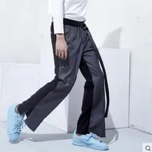 27-44 New men's clothing Hair Stylist GD Fashion original Initial British retro stitching leisure pants plus size costumes