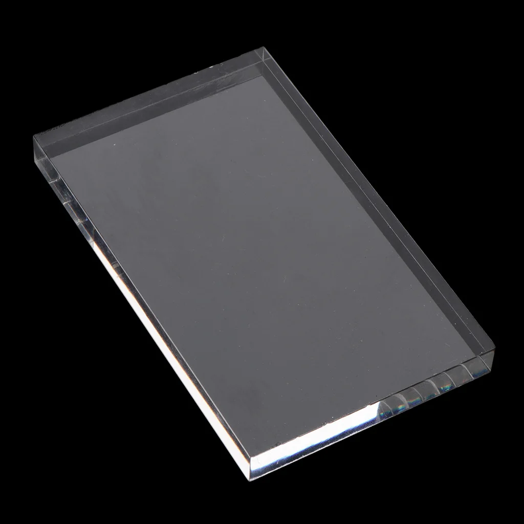 Clear Acrylic Block Stamp Blocks Stamping Scrapbooking Craft Tool 10x6cm