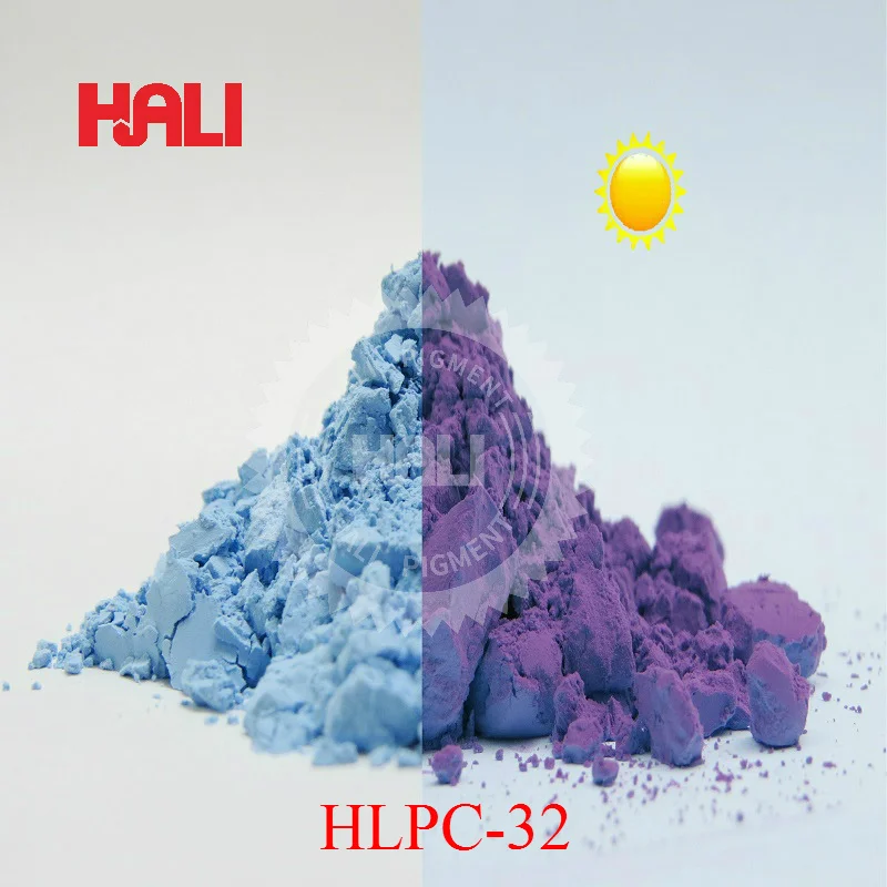 Фотохромный порошок, чувствительный к солнечному свету пигмент, пигмент, активный на солнце порошок, минимальный заказ: 1 кг, Цвет: фиолетовый. Товар: HLPC-02 и т. д - Цвет: HLPC-32