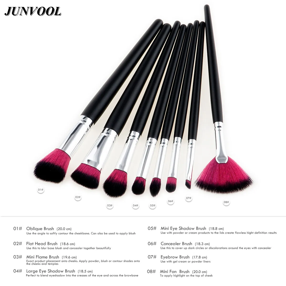 Beauty Cosmetic Fan Brush 8 шт. пудра тональный крем для лица консилер румяна макияжа набор