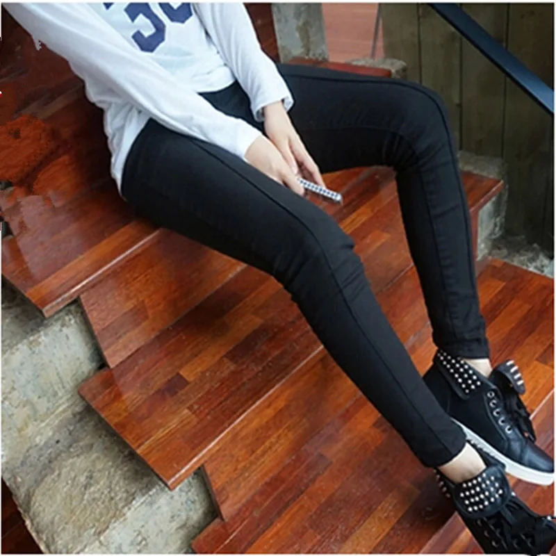 

Plus Size Women Pencil Pants 2014 Fashion Long Trousers XL-4XL High Quality Female Tight Trousers Big Size Women Clothing Black