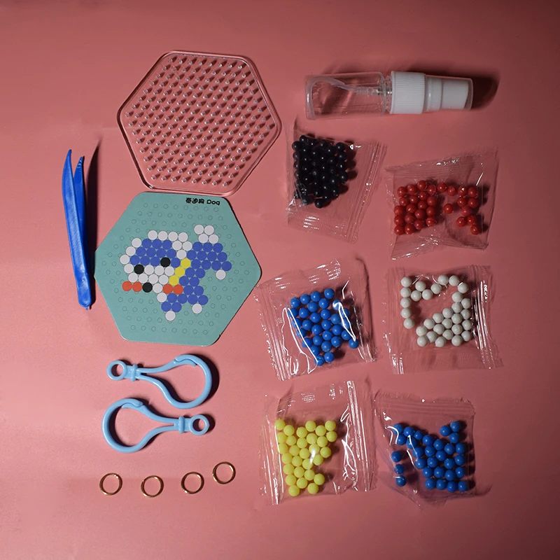 Набор Бусин Perler Pegboard, игрушка для детей, сделай сам, водная собака и пчела, предохранитель, головоломка для детей, игрушки для мальчиков и девочек