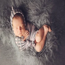 Высококачественном Чисто Монгольский Мех Одеяло одеяла Ковер Ковры Бросить новорожденный дети фотографии фон Подушки реквизит тема