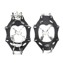 16-зуб Нержавеющая сталь кошки утолщенные Зимние когти Открытый Восхождение Альпинизм анти-салазки охватывает снег шипов противоскольжения