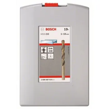

BOSCH 2608587014 Set PROFESSIONAL HSS-Co DIN338 Rosebox set 19uds 1-10