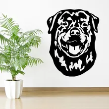 Neue Design Wandtattoos ROTTWEILER HUND Vinyl kunst aufkleber Wandaufkleber Steuern Dekor Wohnzimmer Wandbild Hund Tapete J554