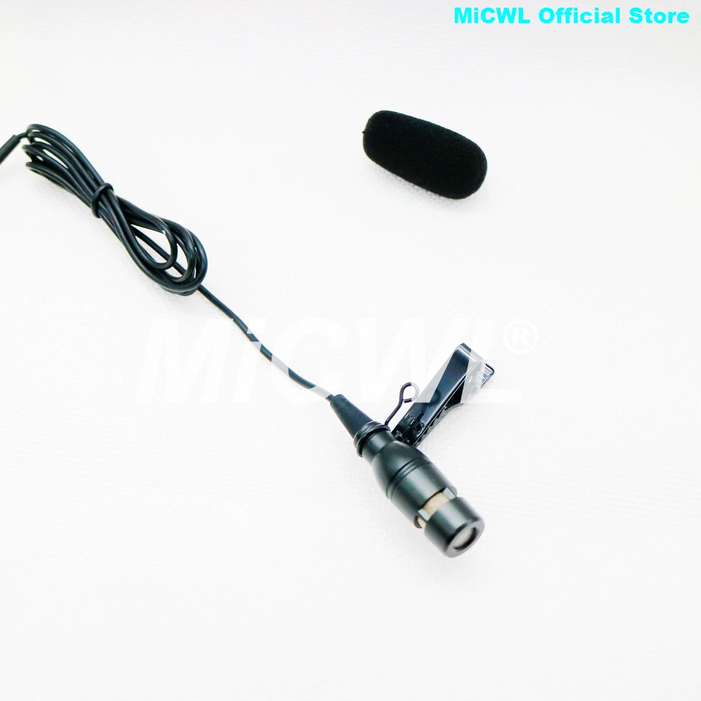 

New Cardioid Tie Clip Lavalier Microphone for Shure Wireless TA4-F mini XLR 4Pin