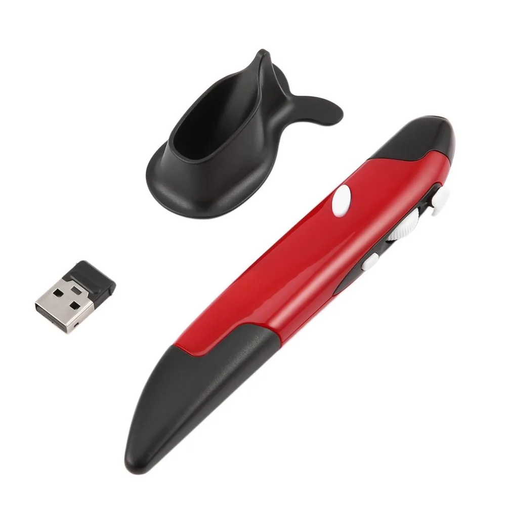 

Mini 2.4GHz USB Wireless Mouse Optical Pen Mouse Adjustable 500 / 1000DPI Ergonomic Design for Laptops Desktops Computer