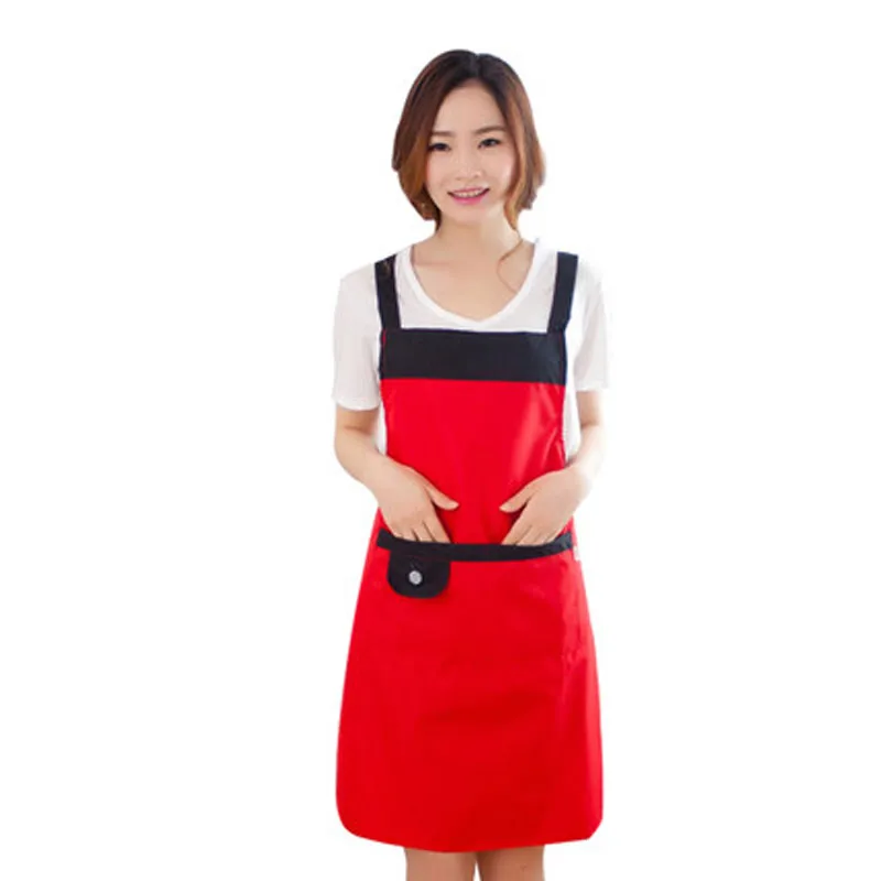 Kitchen chef aprons anti-oil pollution restaurant bib sleeveless cooking aprons hotels waiter work apron women men free shipping