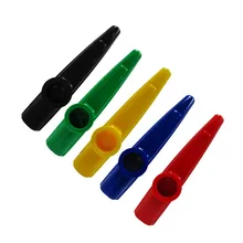 10 шт. пластиковый инструмент казу Губная гармошка флейта укулеле гитарист детский подарок на вечеринку, дополнительный цвет