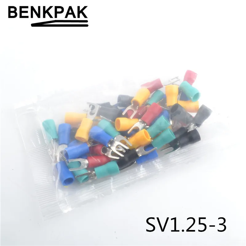 

100pcs Insulated Wiring Terminals SV1.25-3 electrical Lug crimp terminal