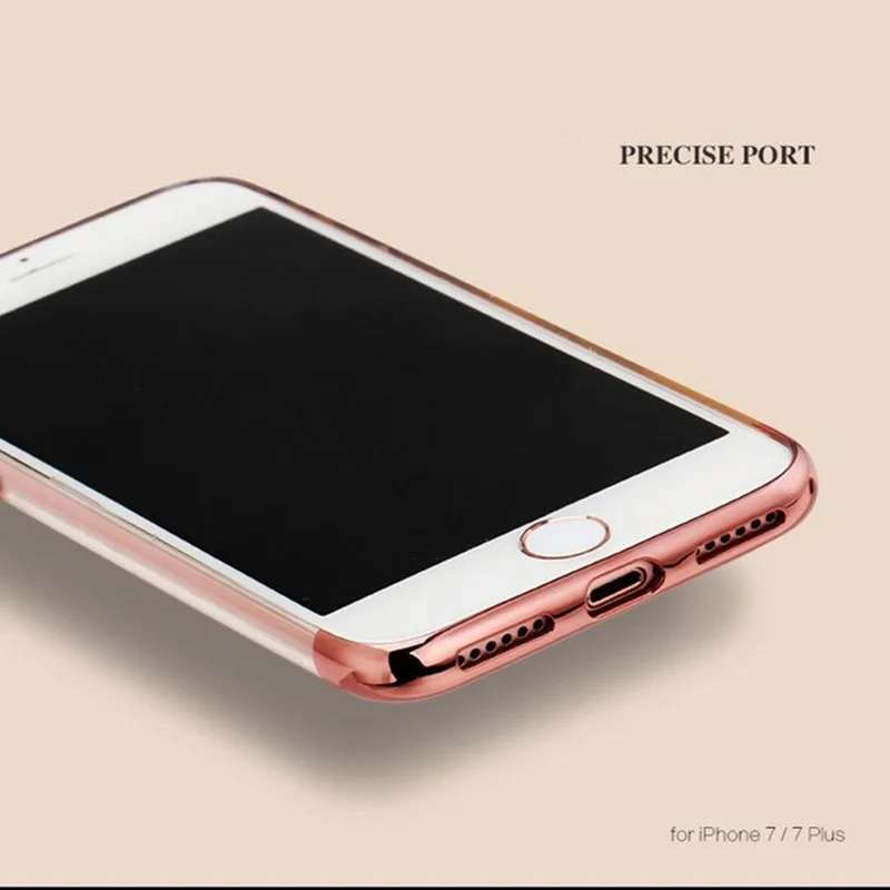 Чехол для iPhone 6 6s 7 8 Plus X XR XS Max Королевский роскошный стиль металлизированный позолоченный TPU силиконовый мягкий чехол для телефона s