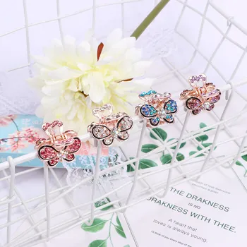 

1PC Vintage Women Girls Bling Crystal Hair Claws Clips Pins Headwear Rhinestone Hairpins Barrette Styling Tools Accessories