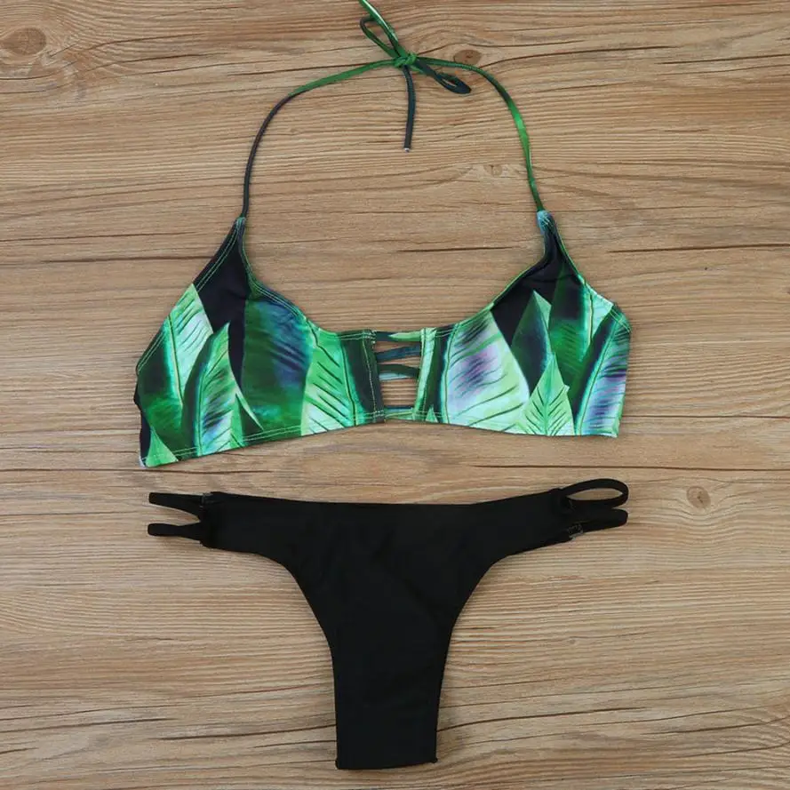 New Fabulous Bikini Women's Good looking Bikini Set Sexy Leaves High