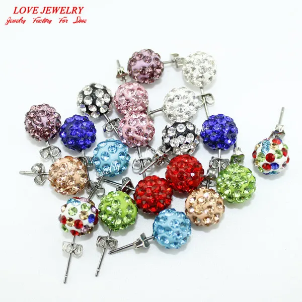 

Stud Earrings For Women 2015 New Crystal Rhinestone Small Bead Stud Earrings Boucle D'oreille Channel Earing Free Shipping