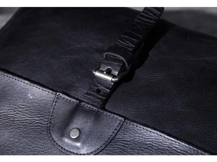 Оригинальная мужская кожаная сумка для рук повседневная флип-сумка через плечо поперечный разрез почтальонская сумка