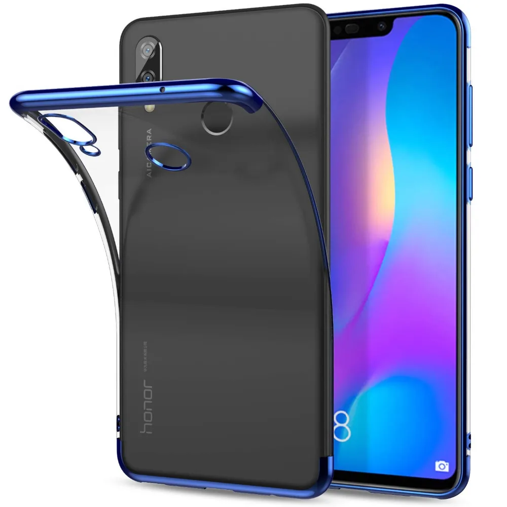 Тонкий прозрачный мягкий силиконовый чехол ТПУ для Huawei Y9 2019 Honor 8X Mate 20 Lite Max