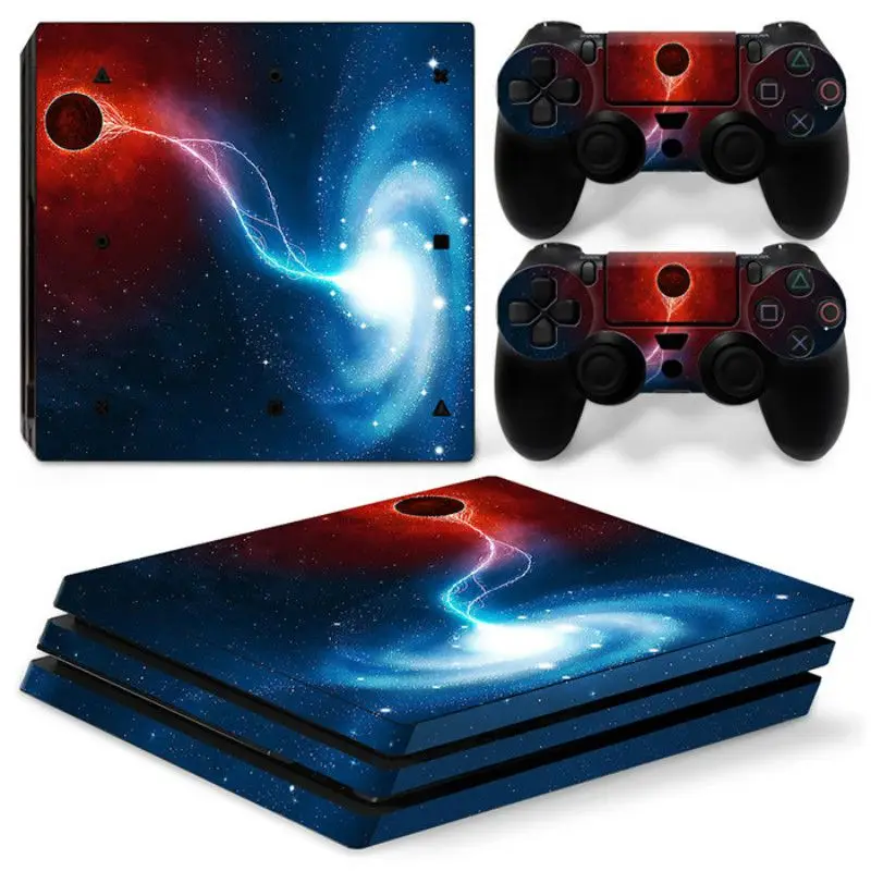 Виниловая наклейка для консоли playstation 4 Pro с 2 контроллерами для PS4 Pro Skins Наклейка для Dialshock 4 игровой аксессуар