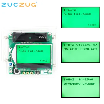 

New 3.7V version of inductor capacitor ESR meter DIY MG328 multifunction transistor tester with Acrylic shell