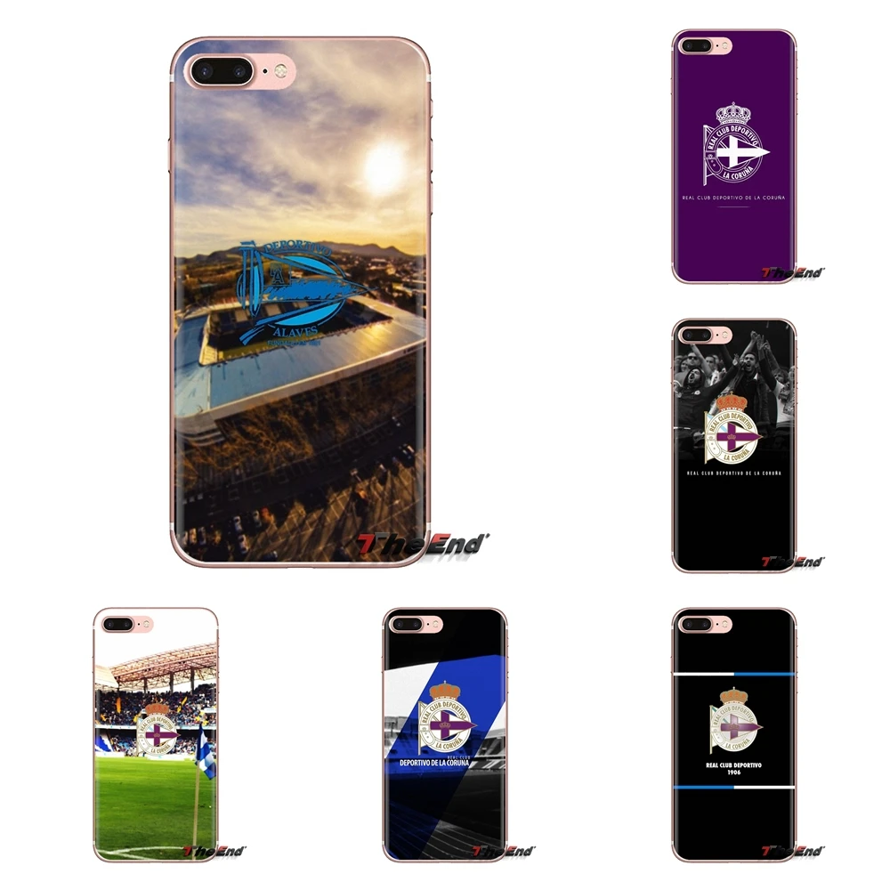 Transparent Soft Cases Covers For iPod Touch Apple iPhone 4 4S 5 5S SE 5C 6 6S 7 8 X XR XS Plus MAX Deportivo La Coruna FC |