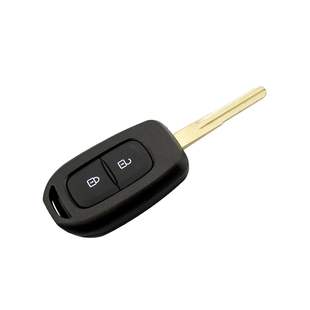 OkeyTech 2 3 кнопки дистанционного ключа автомобиля оболочки Брелок чехол для Renault Duster Sandero Logan Clio Captur Лагуна сценический - Количество кнопок: 2 Кнопки