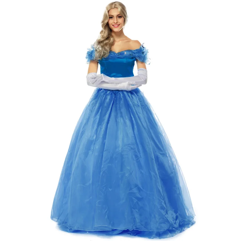 

Cinderella costume Ladies' Fancy Dress Adult Women carinval Halloween party women party Princess Dress Cosplay Costume