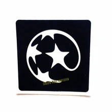 Звезда футбол боди арт хна трафарет татуировки футбол Аэрограф живопись хна шаблон татуировки полый круглый узор хна трафареты