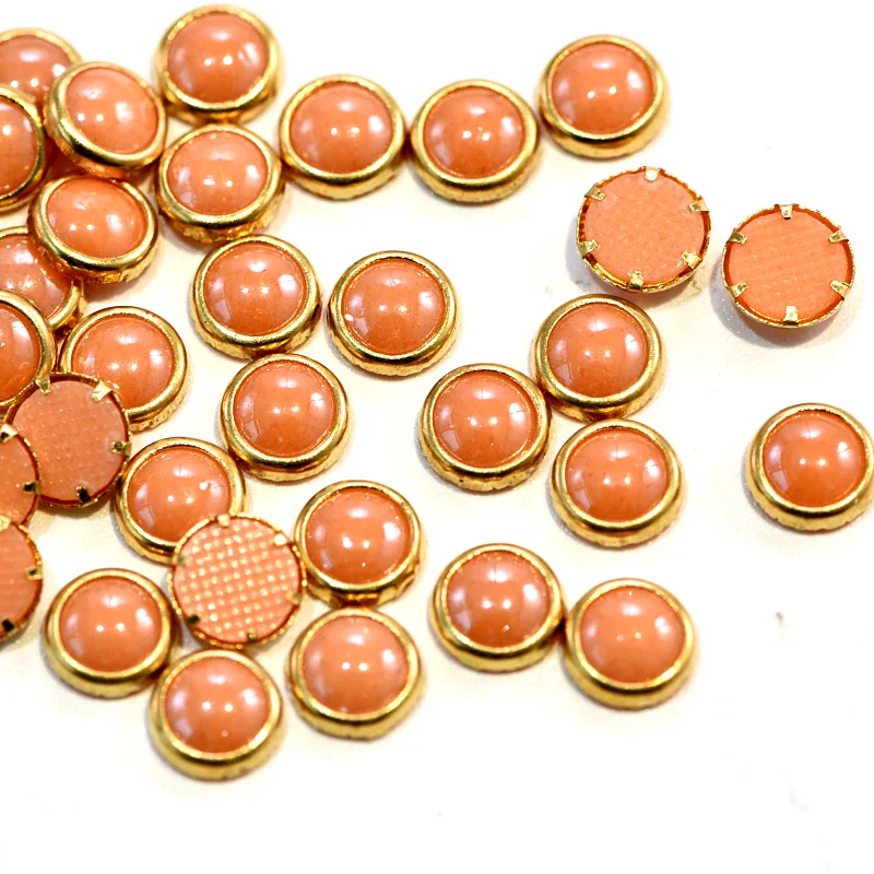 Set of 16 Hot Fix Cabochons Lots of Colors 4mm ceramic studs hotfix