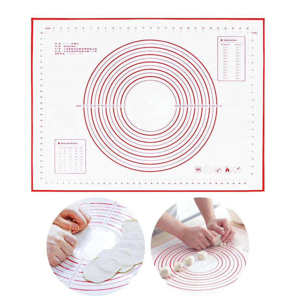 

Non Stick Silicone Baking Mat 60*40/26*29cm Silicone Baking Mats Kitchen Baking Pad Bakeware For Dough Pastry Cake Baking Tools