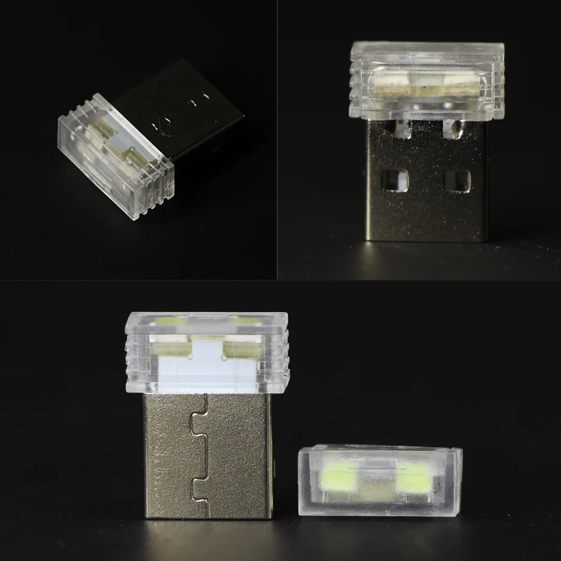 SAARMAT 1* Автомобильный светодиодный светильник с разъемом USB для интерьера, декоративная лампа, аварийный светильник, универсальный для ПК, USB Plug& Play