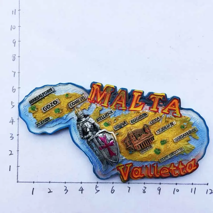 Travel in Malta Fridge Magents Tourst Souvenirs Refrigerator Magnetic Stickers Home Decorations