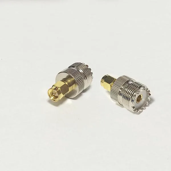 

1pc NEW UHF Female Jack to SMA Male Plug RF Coax Adapter convertor Straight Goldplated wholesale